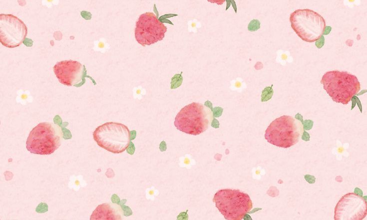 pastel strawberry wallpapers for young adults