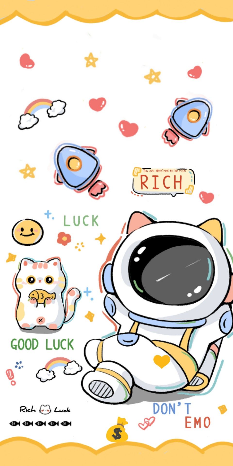 playful astronaut wallpaper options