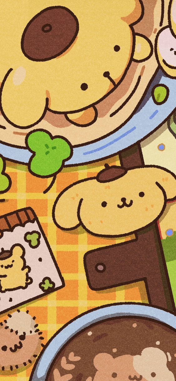 Pompompurin themed wallpapers