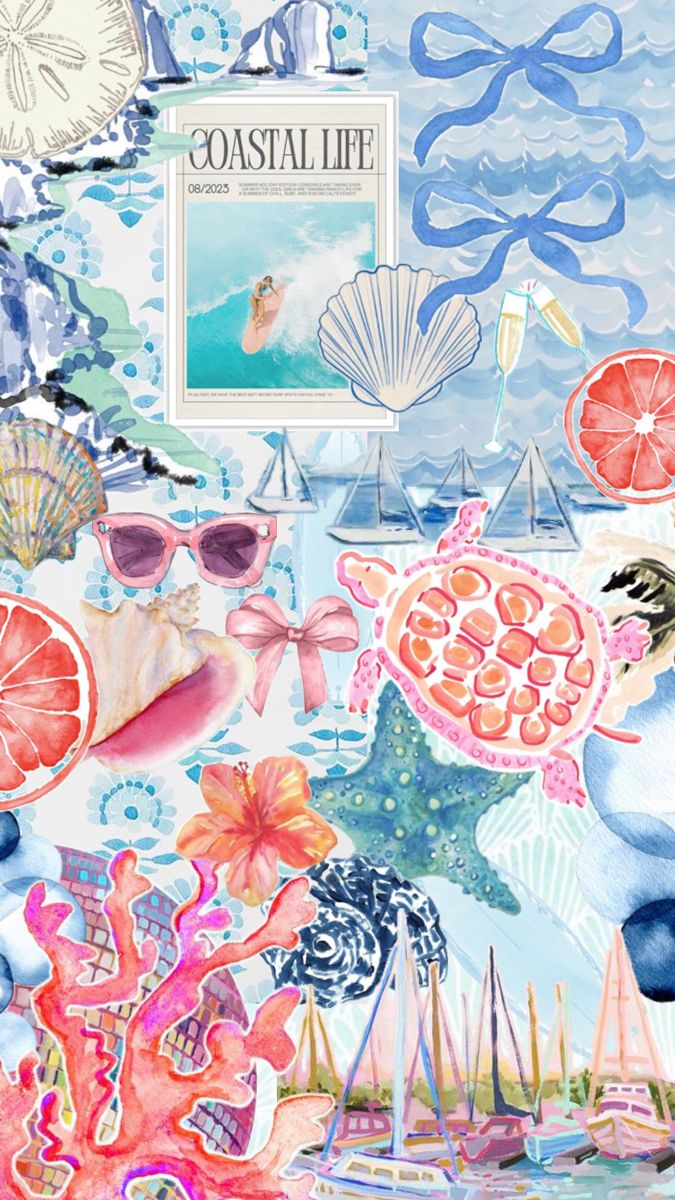 seaside inspired cute wallpapers