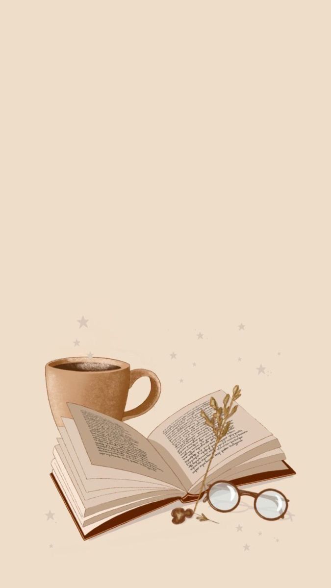 seasonal cute book wallpapers