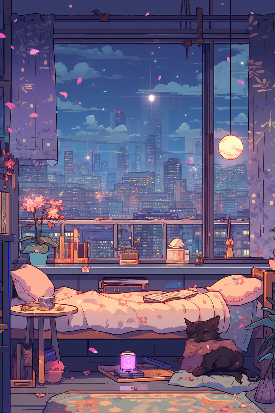 serene cute lofi wallpapers