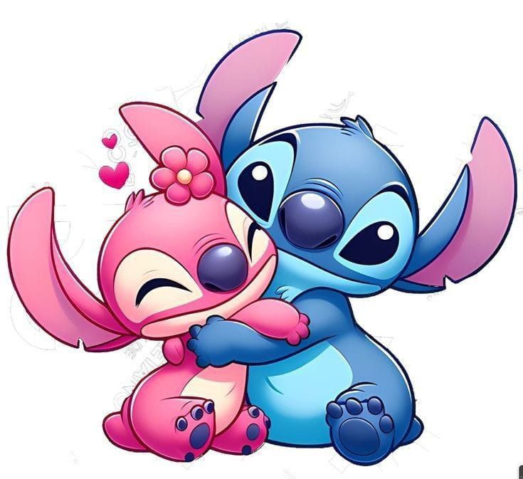 Stitch and Angel aesthetic wallpapers