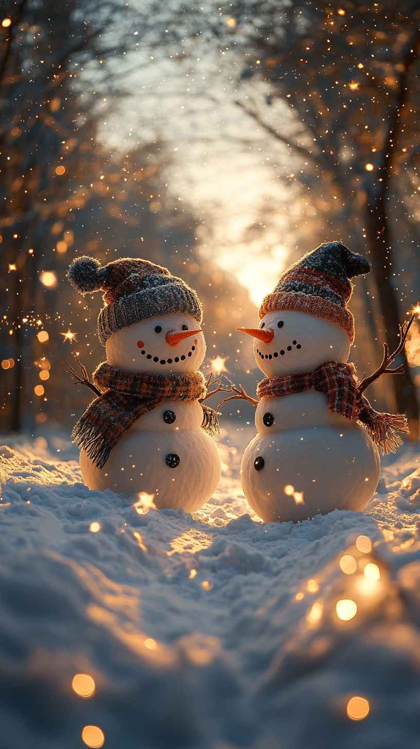 stylish cute Snowman desktop wallpapers.