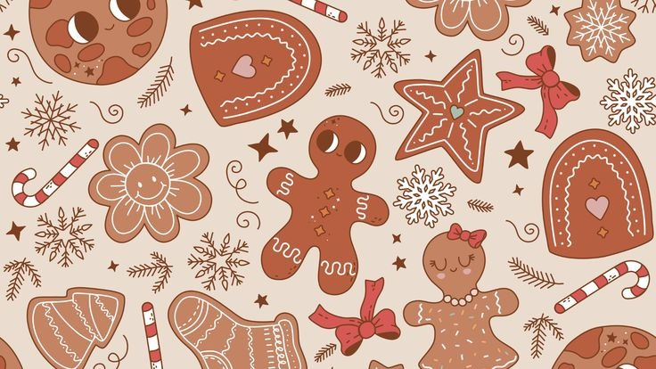 stylish gingerbread cookie wallpapers