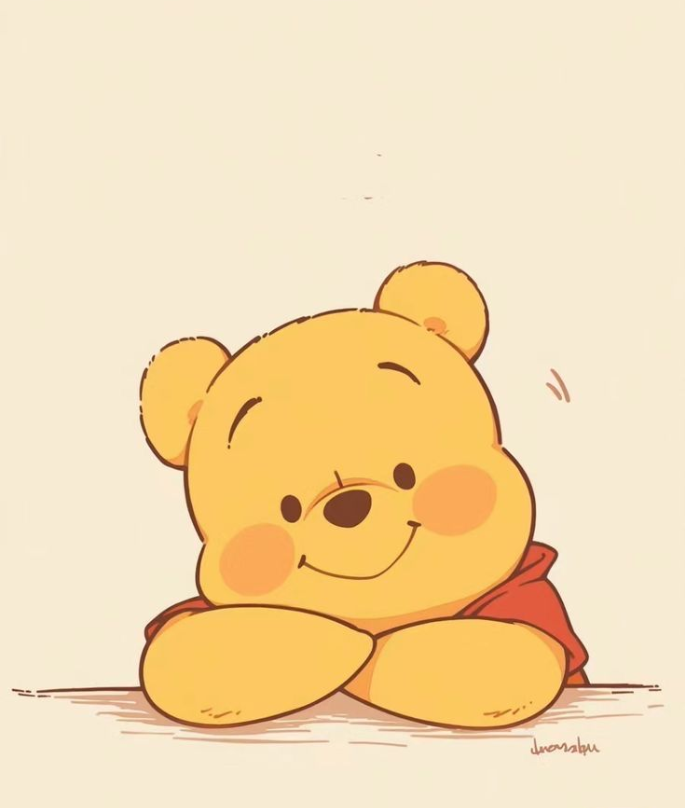 sweet Winnie The Pooh themed wallpapers