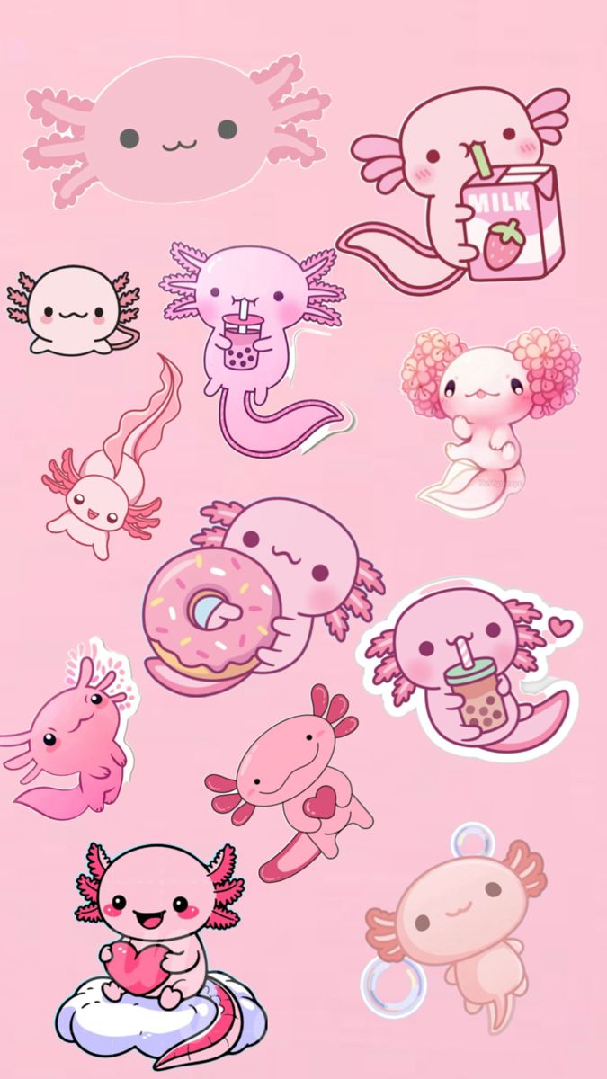 vibrant cute Axolotl wallpapers