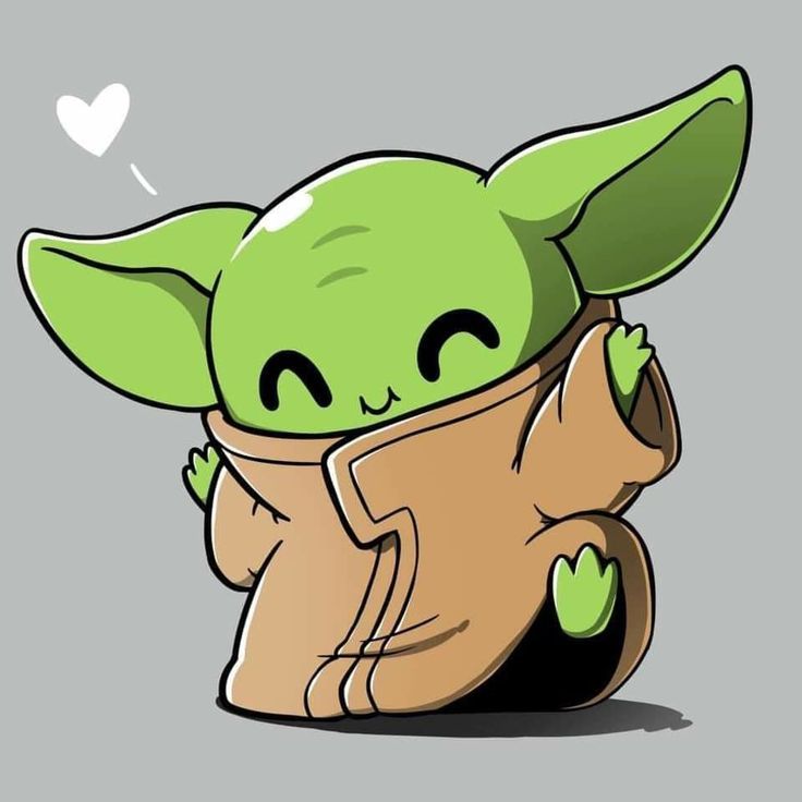 vibrant cute Baby Yoda themed wallpapers