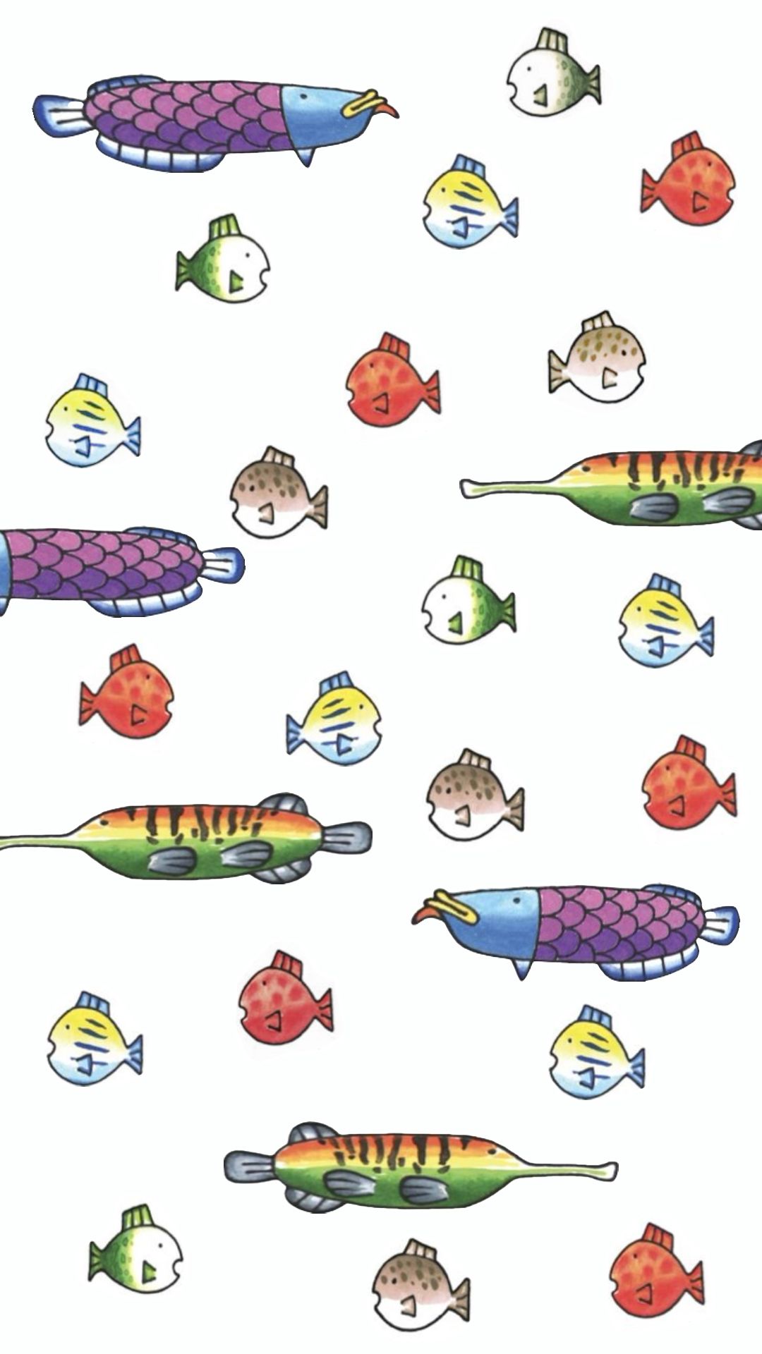 vibrant cute fish wallpapers collection.