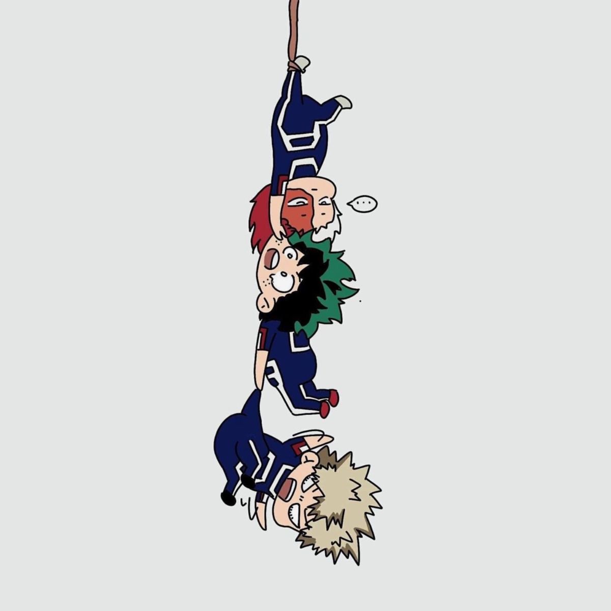 vibrant cute MHA digital art