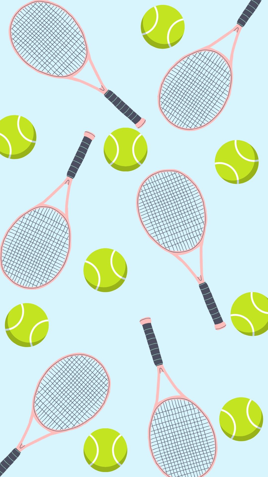 vibrant cute tennis designs