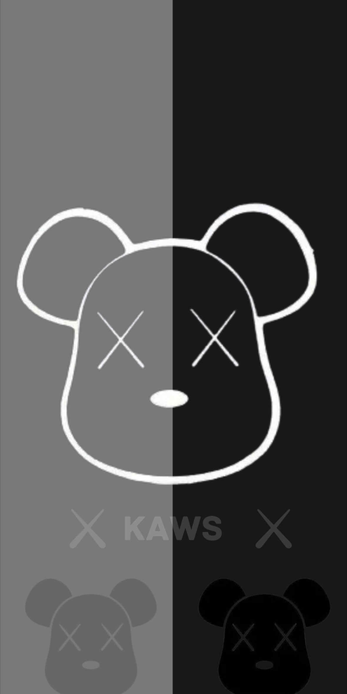 vibrant cute wallpapers Kaws illustrations