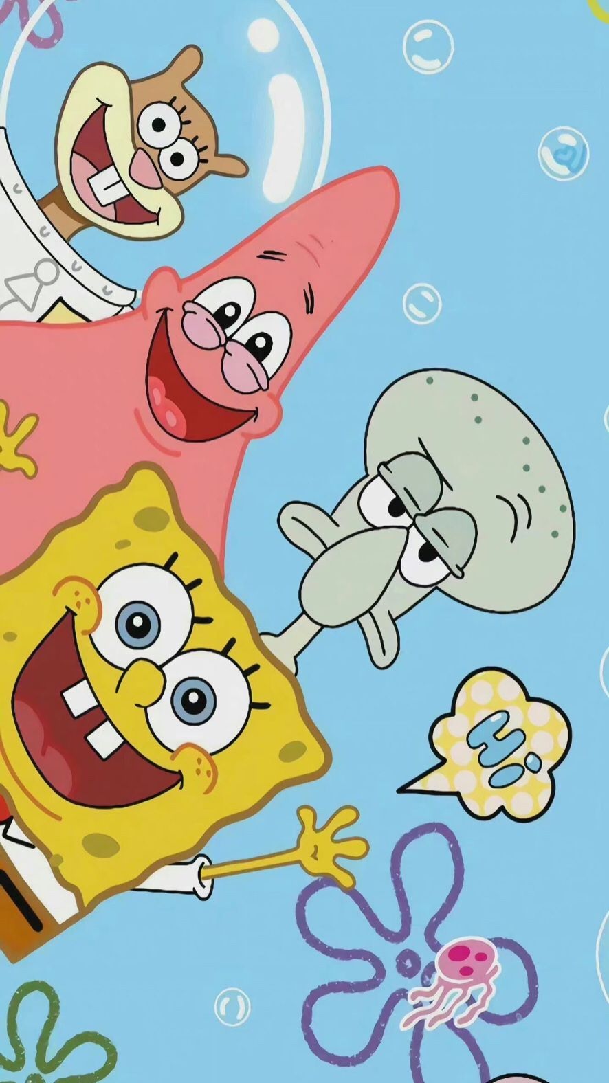 vibrant Spongebob wallpaper designs