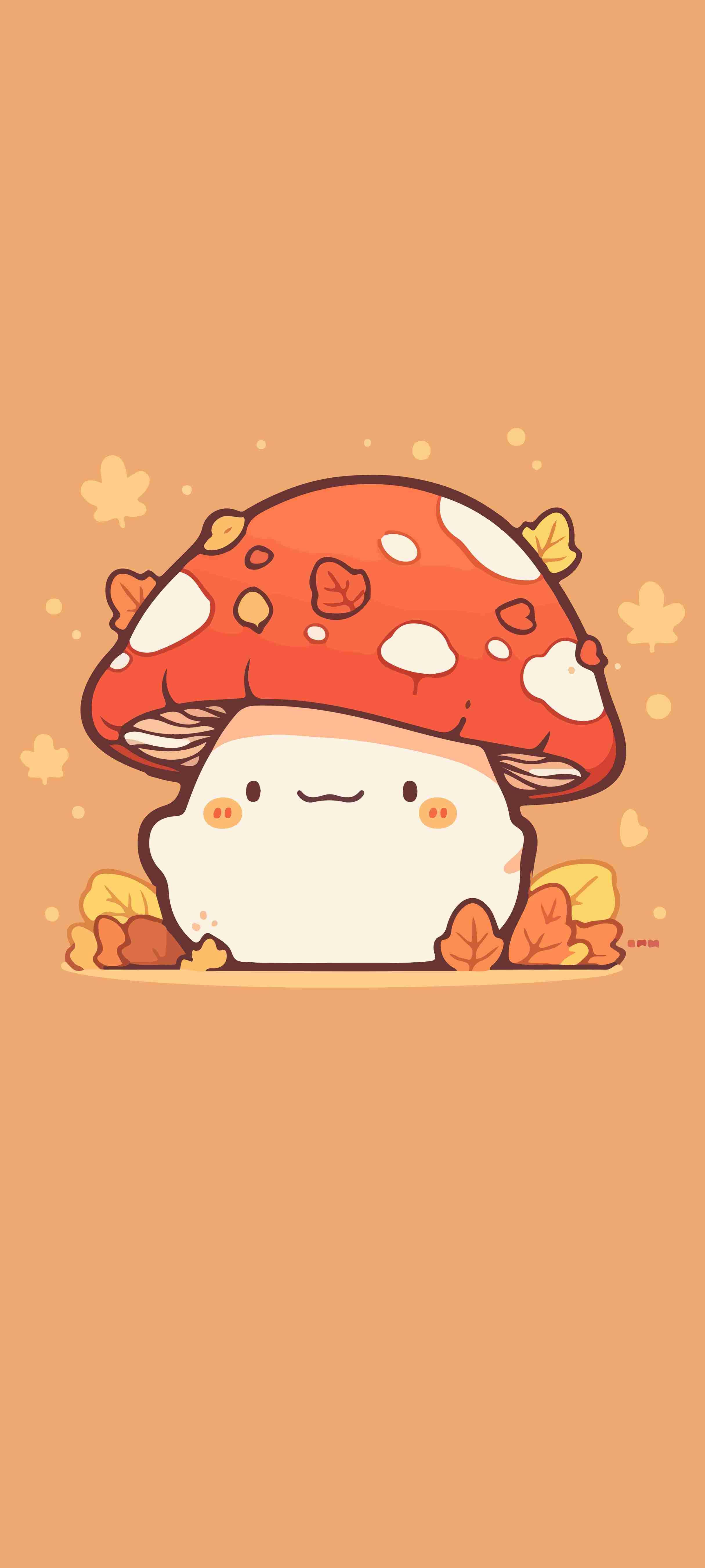 whimsical cute wallpapers mushroom collection