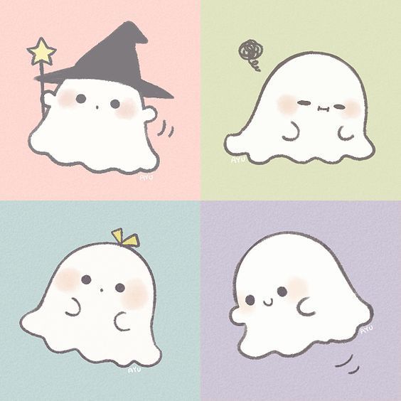 whimsical ghost wallpaper designs