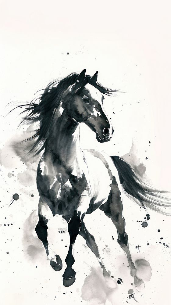 whimsical horse illustrations