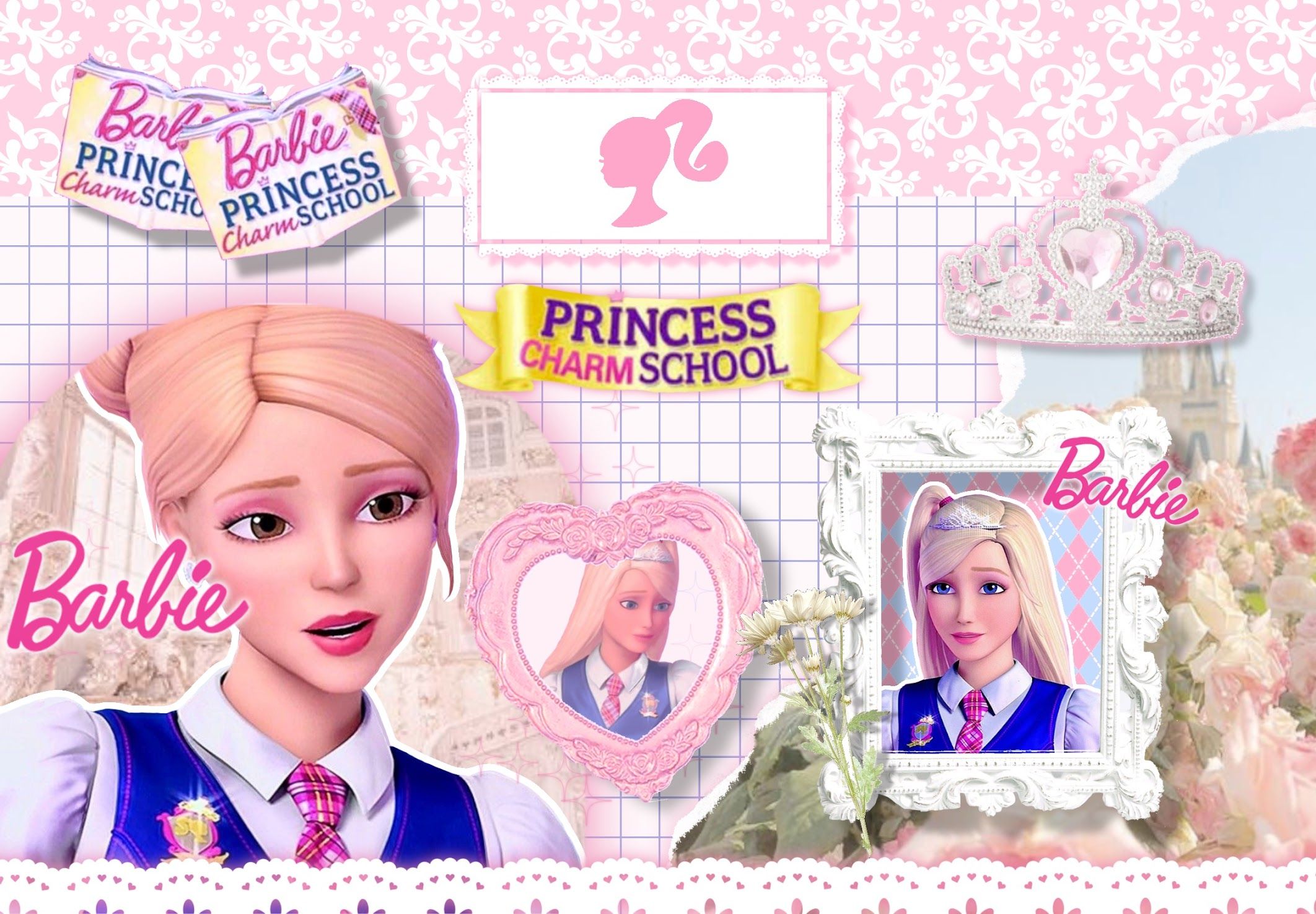 Cute wallpapers Barbie bring festive cheer to your device decor