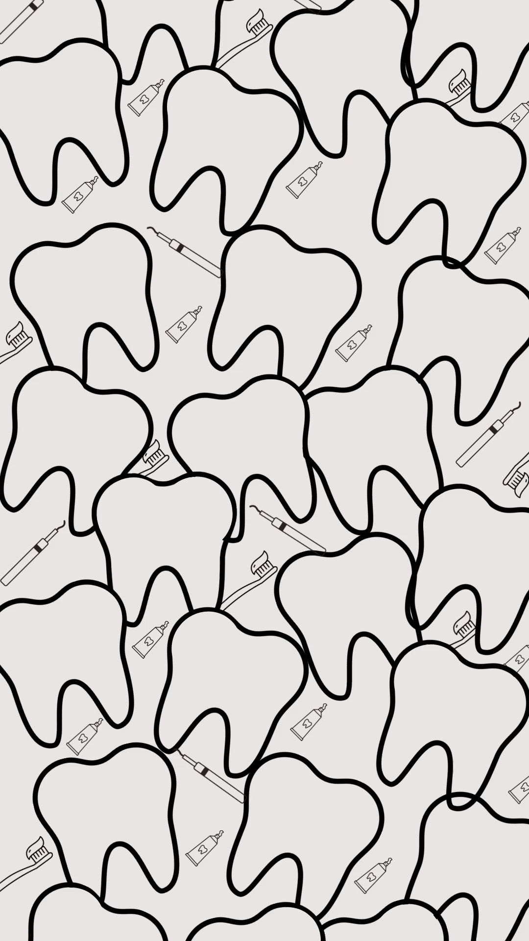 Wonderful cute dental hygiene wallpaper to brighten your devices