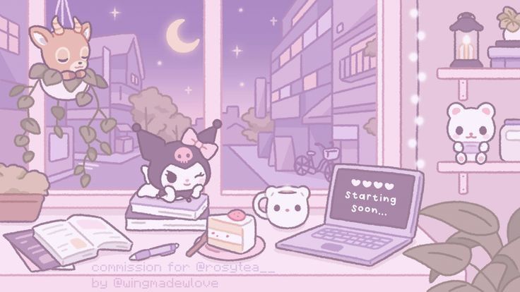 Exclusive cute wallpapers Kuromi designs for your personal devices